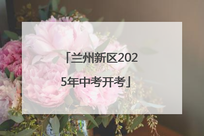 兰州新区2025年中考开考