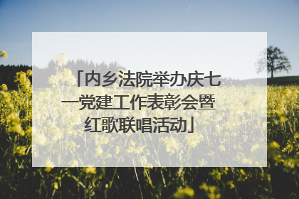 内乡法院举办庆七一党建工作表彰会暨红歌联唱活动
