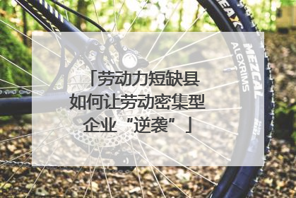 劳动力短缺县 如何让劳动密集型企业“逆袭”