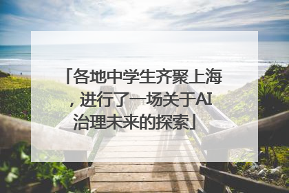 各地中学生齐聚上海，进行了一场关于AI治理未来的探索