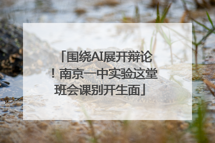 围绕AI展开辩论！南京一中实验这堂班会课别开生面