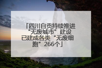 四川自贡持续推进“无废城市”建设 已建成各类“无废细胞”266个