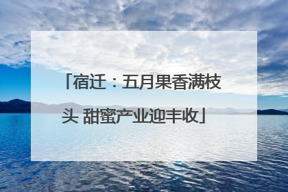 宿迁：五月果香满枝头 甜蜜产业迎丰收