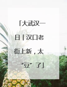 大武汉一日︱汉口老街上新，太“豆”了