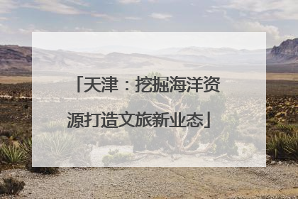天津：挖掘海洋资源打造文旅新业态