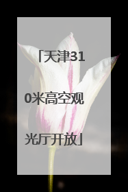 天津310米高空观光厅开放