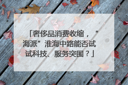 奢侈品消费收缩，“海派”淮海中路能否试试科技、服务突围？
