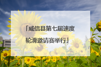 威信县第七届速度轮滑邀请赛举行