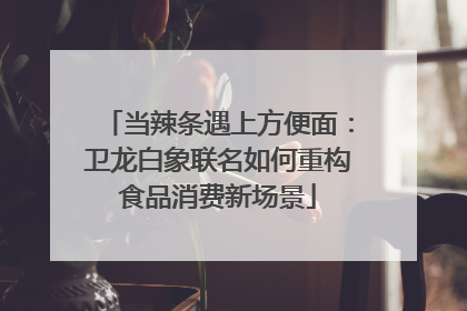 当辣条遇上方便面：卫龙白象联名如何重构食品消费新场景