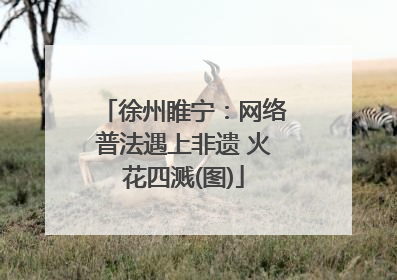 徐州睢宁：网络普法遇上非遗 火花四溅(图)