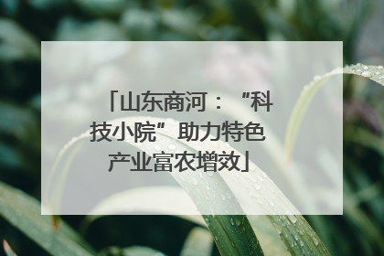 山东商河：“科技小院”助力特色产业富农增效