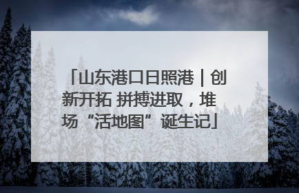 山东港口日照港｜创新开拓 拼搏进取，堆场“活地图”诞生记