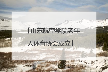 山东航空学院老年人体育协会成立