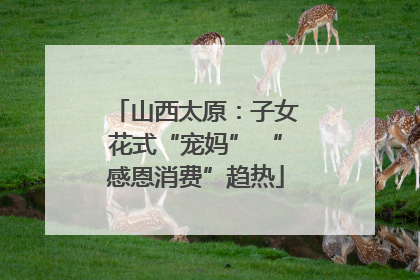 山西太原：子女花式“宠妈” “感恩消费”趋热