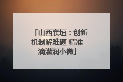 山西襄垣：创新机制解难题 精准滴灌润小微