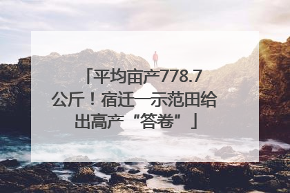 平均亩产778.7公斤！宿迁一示范田给出高产“答卷”