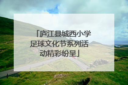 庐江县城西小学足球文化节系列活动精彩纷呈