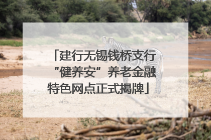 建行无锡钱桥支行“健养安”养老金融特色网点正式揭牌