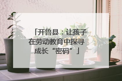 开鲁县：让孩子在劳动教育中探寻成长“密码”