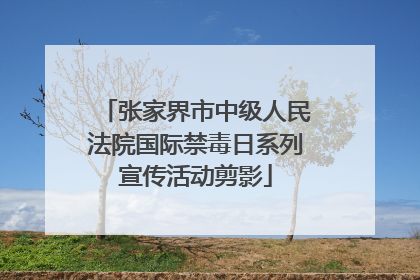 张家界市中级人民法院国际禁毒日系列宣传活动剪影