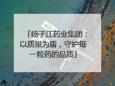 扬子江药业集团：以质量为盾，守护每一粒药的品质