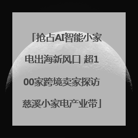 抢占AI智能小家电出海新风口 超100家跨境卖家探访慈溪小家电产业带