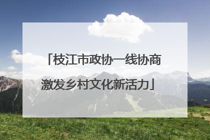 枝江市政协一线协商激发乡村文化新活力