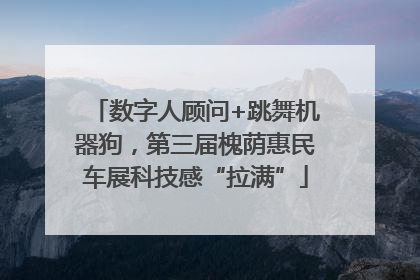 数字人顾问+跳舞机器狗，第三届槐荫惠民车展科技感“拉满”