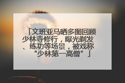文班亚马晒多图回顾少林寺修行，曝光剃发、练功等场景，被戏称“少林第一高僧”