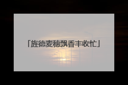 旌德麦穗飘香丰收忙