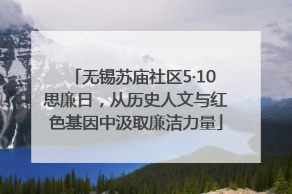 无锡苏庙社区5·10思廉日，从历史人文与红色基因中汲取廉洁力量