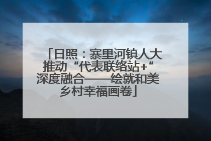 日照：寨里河镇人大推动“代表联络站+”深度融合——绘就和美乡村幸福画卷