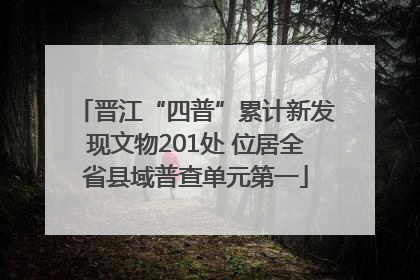 晋江“四普”累计新发现文物201处 位居全省县域普查单元第一