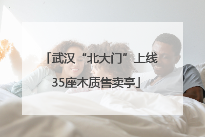武汉“北大门”上线35座木质售卖亭