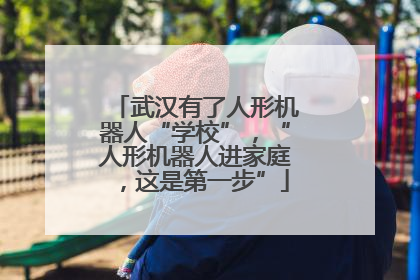 武汉有了人形机器人“学校”，“人形机器人进家庭，这是第一步”