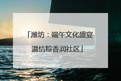 潍坊：端午文化盛宴 温情粽香润社区