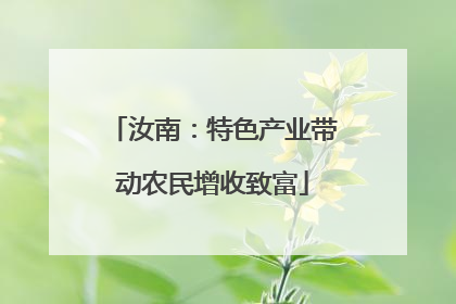 汝南：特色产业带动农民增收致富