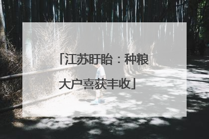 江苏盱眙：种粮大户喜获丰收