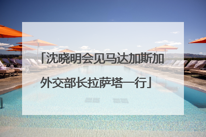 沈晓明会见马达加斯加外交部长拉萨塔一行