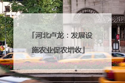 河北卢龙：发展设施农业促农增收