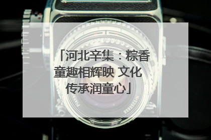 河北辛集：粽香童趣相辉映 文化传承润童心