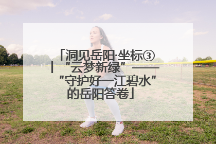 洞见岳阳·坐标③丨“云梦新绿”——“守护好一江碧水”的岳阳答卷