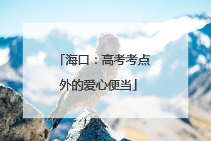 海口：高考考点外的爱心便当