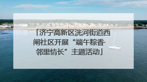 济宁高新区洸河街道西闸社区开展“端午粽香·邻里情长”主题活动