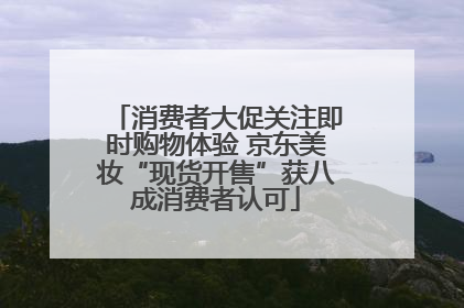 消费者大促关注即时购物体验 京东美妆“现货开售”获八成消费者认可