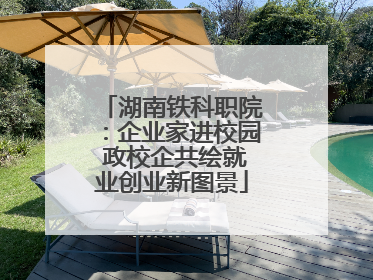 湖南铁科职院：企业家进校园 政校企共绘就业创业新图景