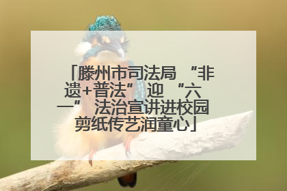 滕州市司法局 “非遗+普法” 迎 “六一” 法治宣讲进校园 剪纸传艺润童心