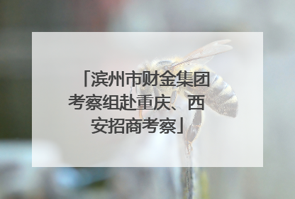 滨州市财金集团考察组赴重庆、西安招商考察