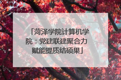 菏泽学院计算机学院：党建联建聚合力 赋能提质结硕果
