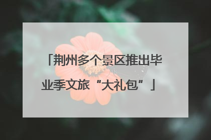 荆州多个景区推出毕业季文旅“大礼包”